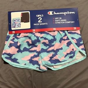 2 pack of Champion girl athletic shorts size 7/8